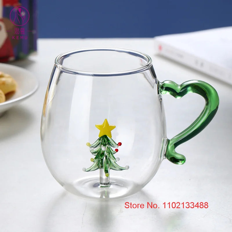 300ml Festive Christmas Mug for Kids – Cute New Year Glassware Gift