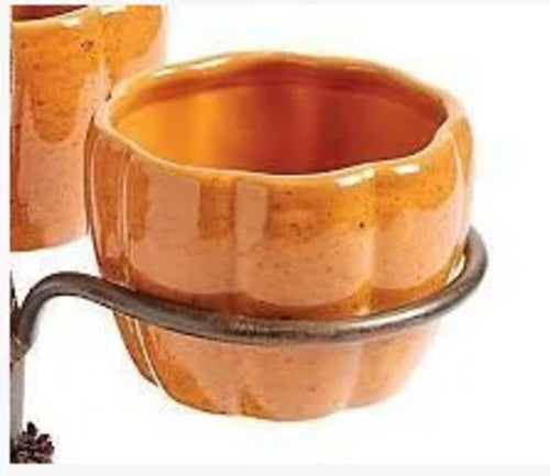 Halloween Pumpkin Snack Bowl Rack - Ceramic Cup