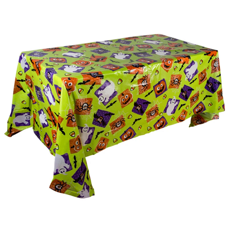 Halloween Decoration Tablecloth - Plastic Folding