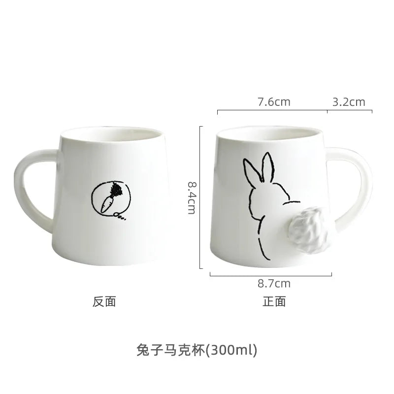 Japanese Style Cartoon Creative Ceramic Mugs - Pet themed