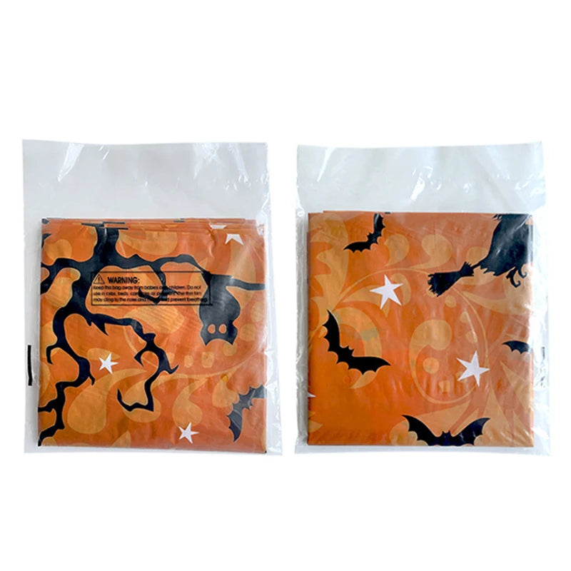 Halloween Decoration Tablecloth - Plastic Folding