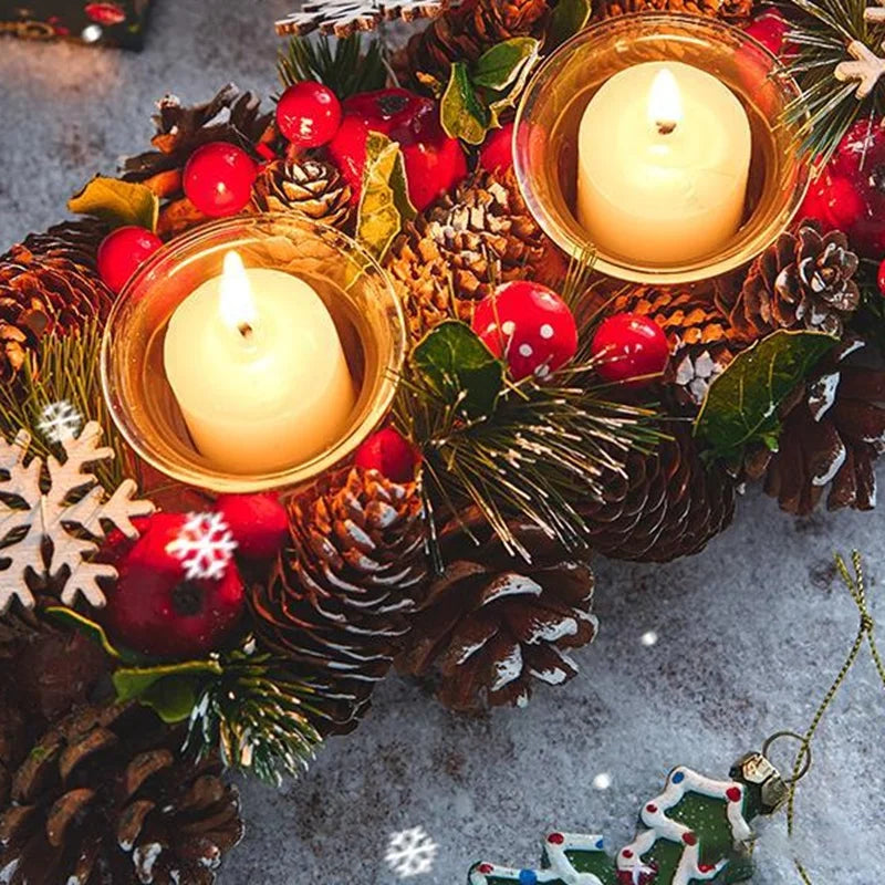 Holiday Candle Holders & Indoor Christmas Ornaments