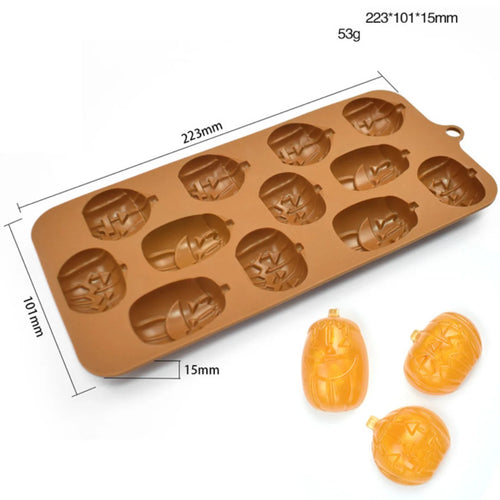 Creative Pumpkin & Ghost Silicone Chocolate Mold