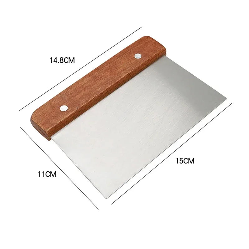 Stainless Steel Pastry Cutter &  Cake Scraper with Scale