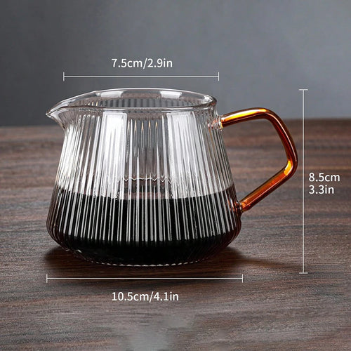 Clear Glass Coffee Carafe - Diamond Shaped Coffee Pot with Reusable