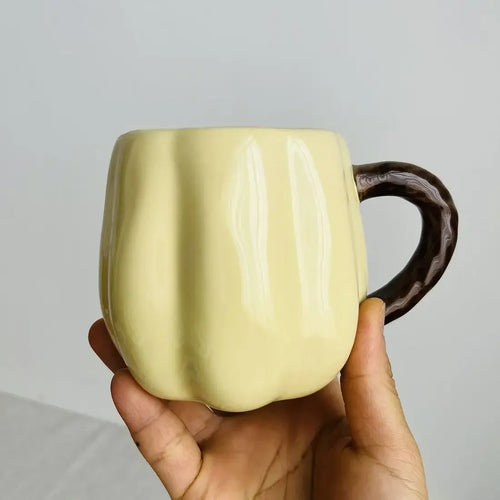 Halloween Ceramic Cup - Pumpkin Shaped