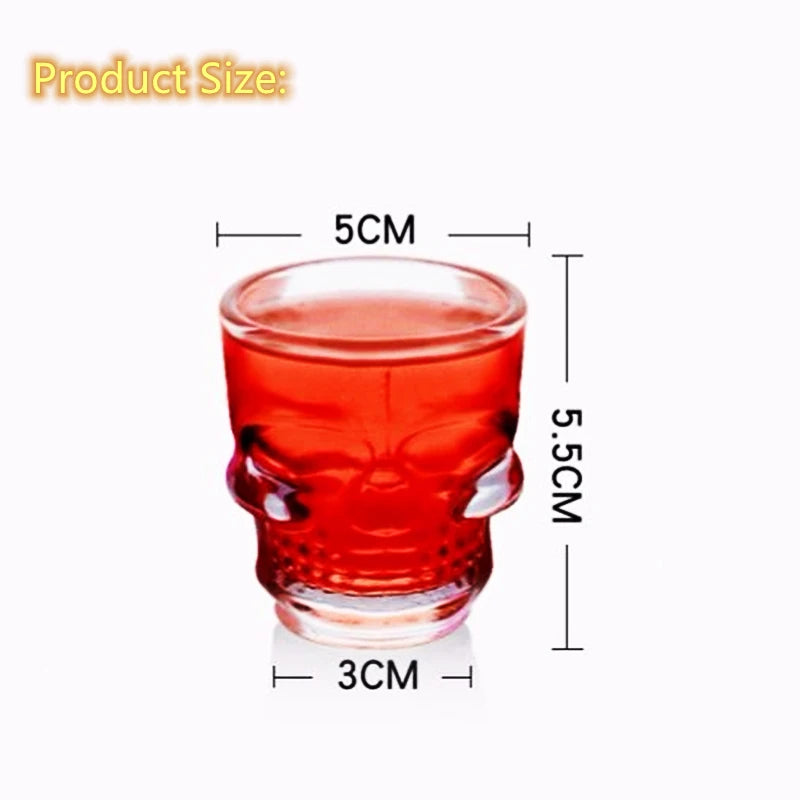 1/2Pcs Skull Head Shot Glass Cup