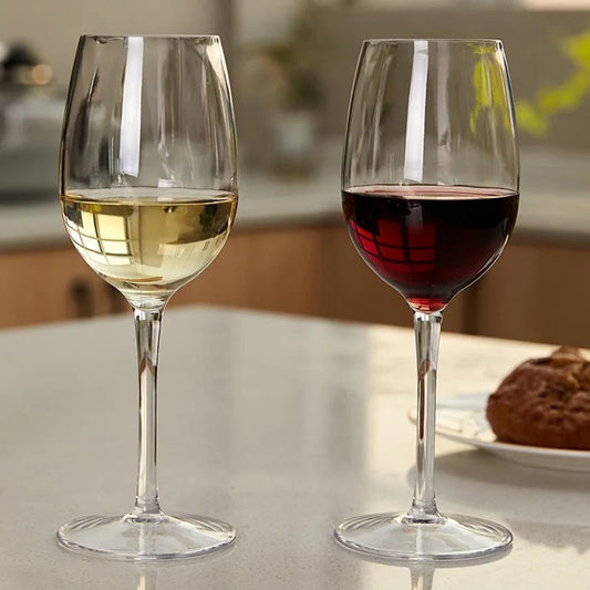 2pcs/4pcs Unbreakable Burgundy Wine Glasses - 12.5 Oz Tritan Plastic