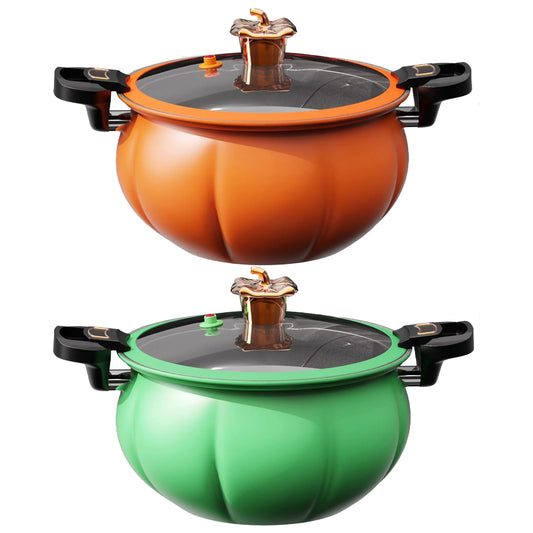 8L Orange Pumpkin Micro Pressure Pot - Soup Pot