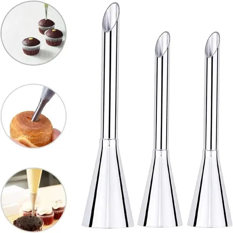 Stainless Steel Puff Mouth Cake Cream Flower Squeezer