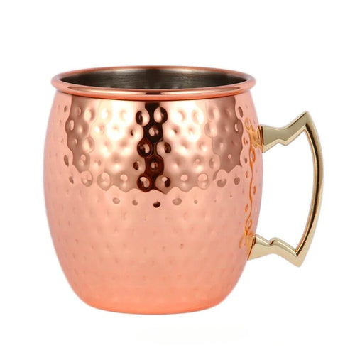 18oz 304 Stainless Steel Copper-Plated Moscow Mule Mug