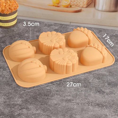 Halloween Pumpkin Mousse Cake Silicone Mold