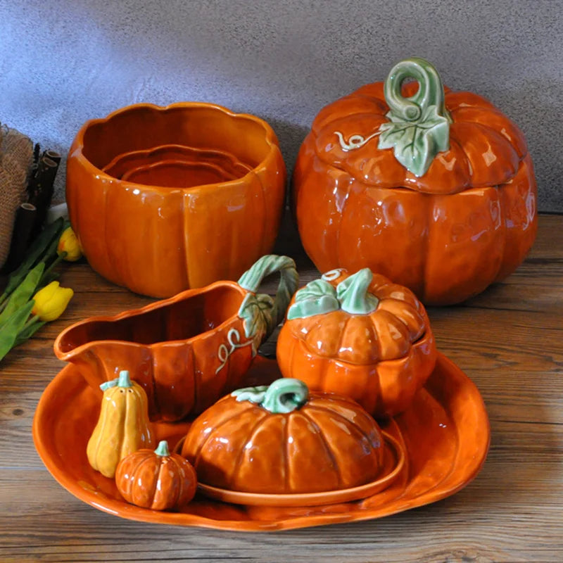 Halloween Theme Ceramics Decorative Dishes Set Eight