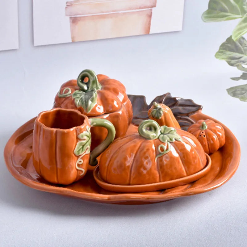 Halloween Theme Ceramics Decorative Dishes Set Eight