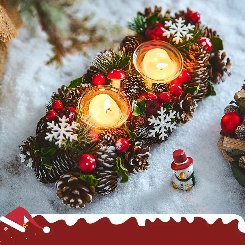 Holiday Candle Holders & Indoor Christmas Ornaments