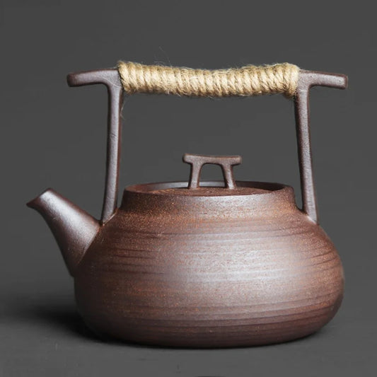 Teapot Handmade Retro - Coarse Pottery/Stoneware