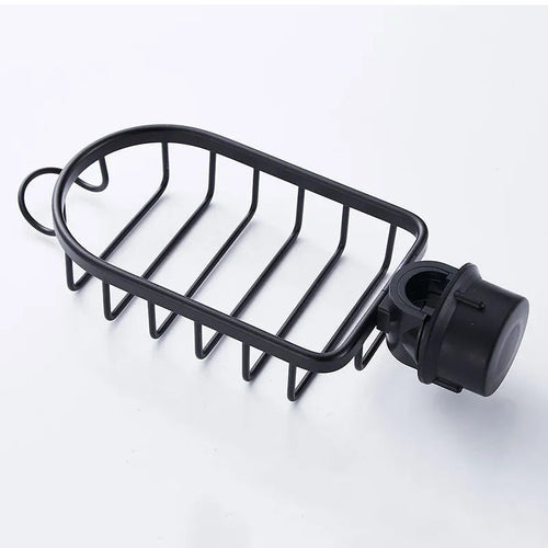 Kitchen Space Aluminum Sink Drain Rack Sponge Storage Faucet Holder