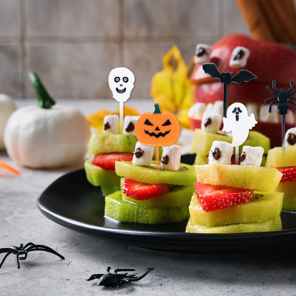 10/20pcs Plastic Halloween Toothpicks - Cupcake Topper