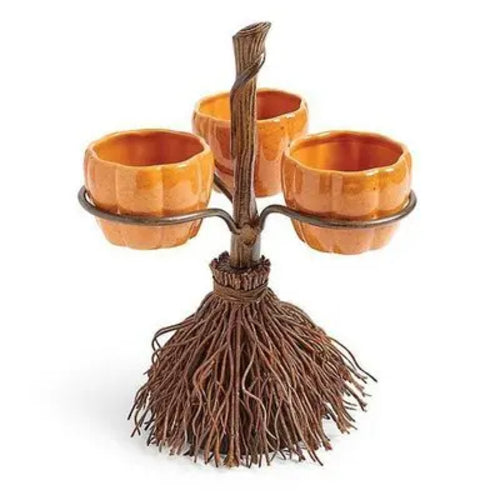 Halloween Pumpkin Snack Bowl Rack - Ceramic Cup