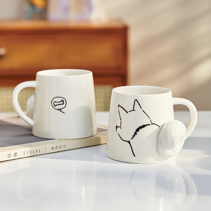 Japanese Style Cartoon Creative Ceramic Mugs - Pet themed