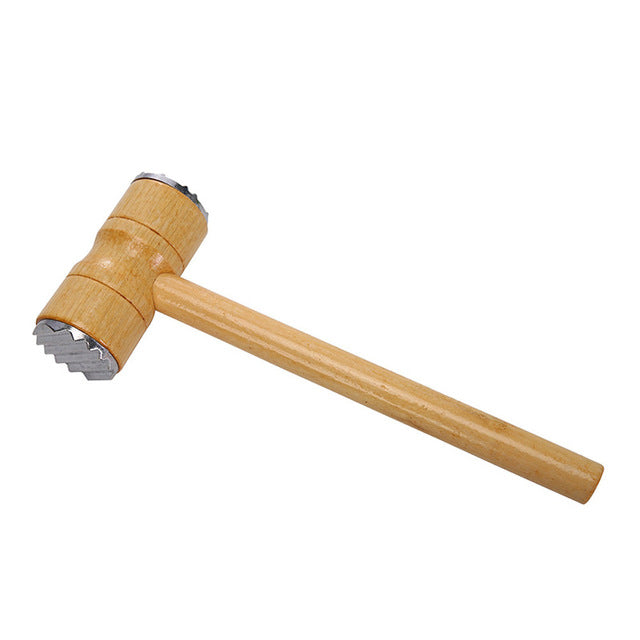 Wooden Double - Sided Meat Hammer