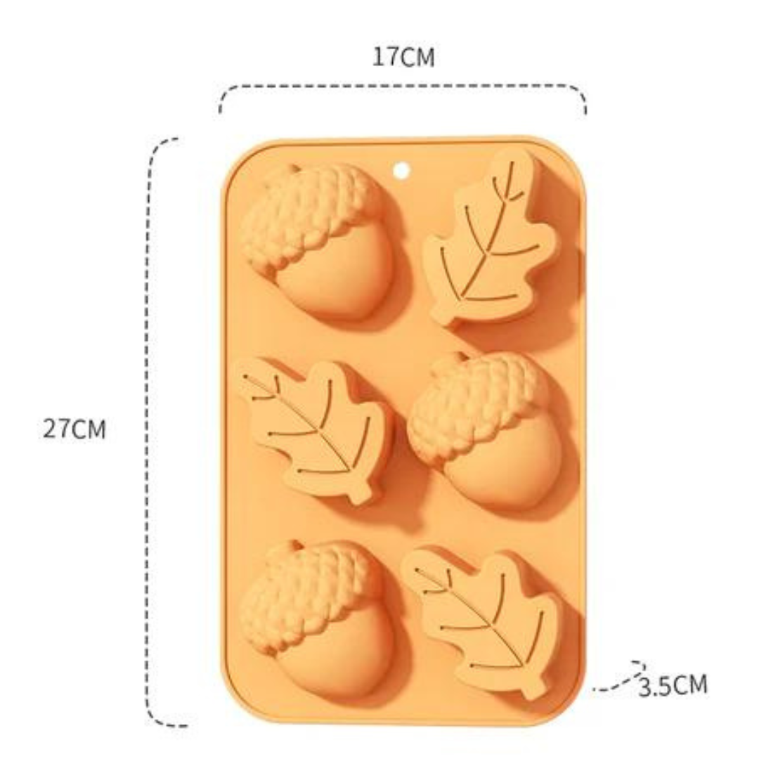 Pumpkin Shaped Silicone Baking Molds - Halloween Designed