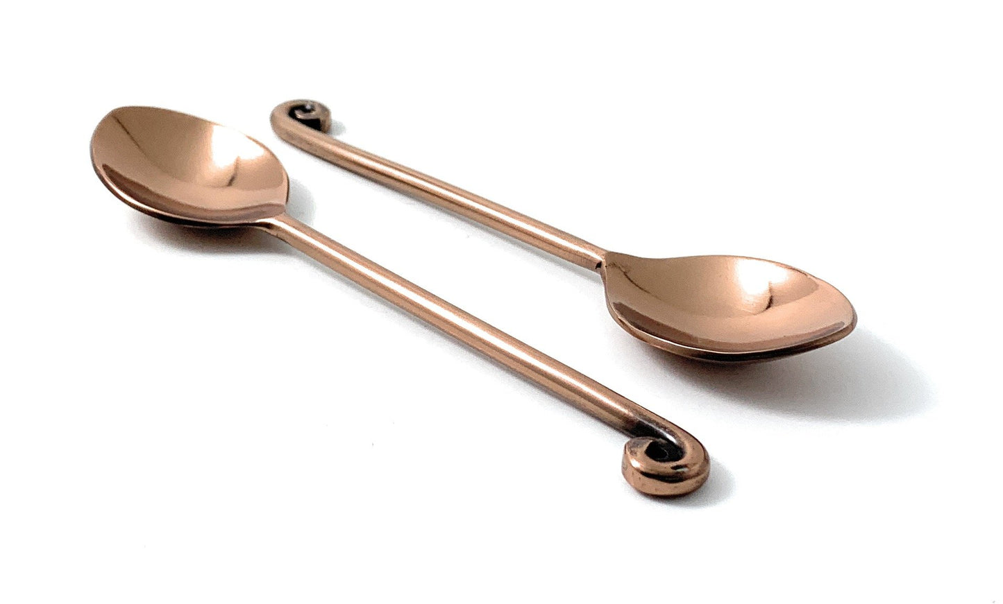 Stainless Steel Copper Tea spoons set of 6