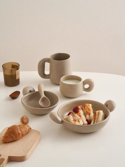 Ceramic bowl serving set