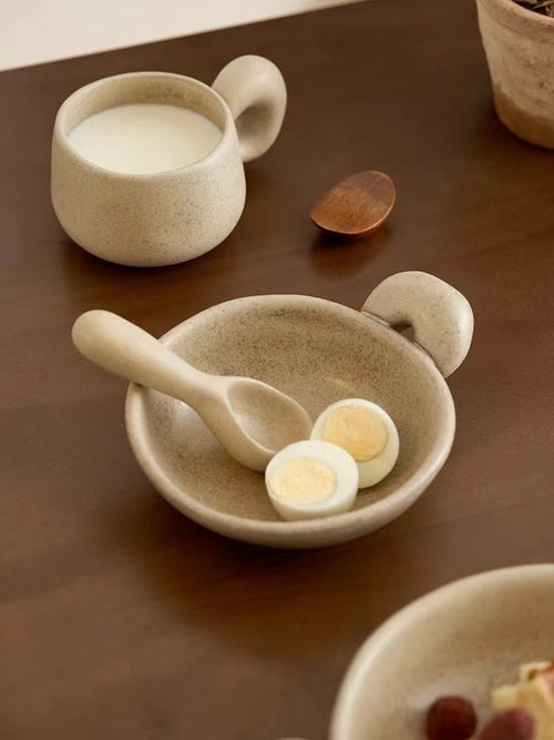 Ceramic bowl serving set