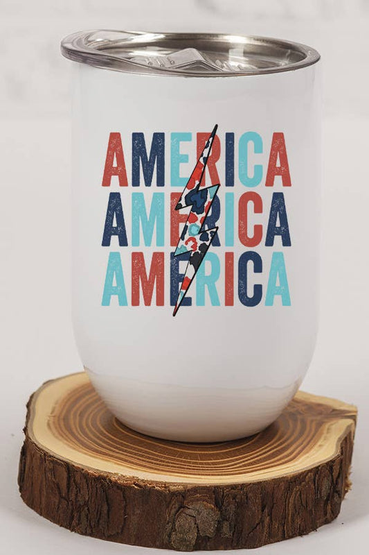 Patriotic Wine Cup/Tumbler - America