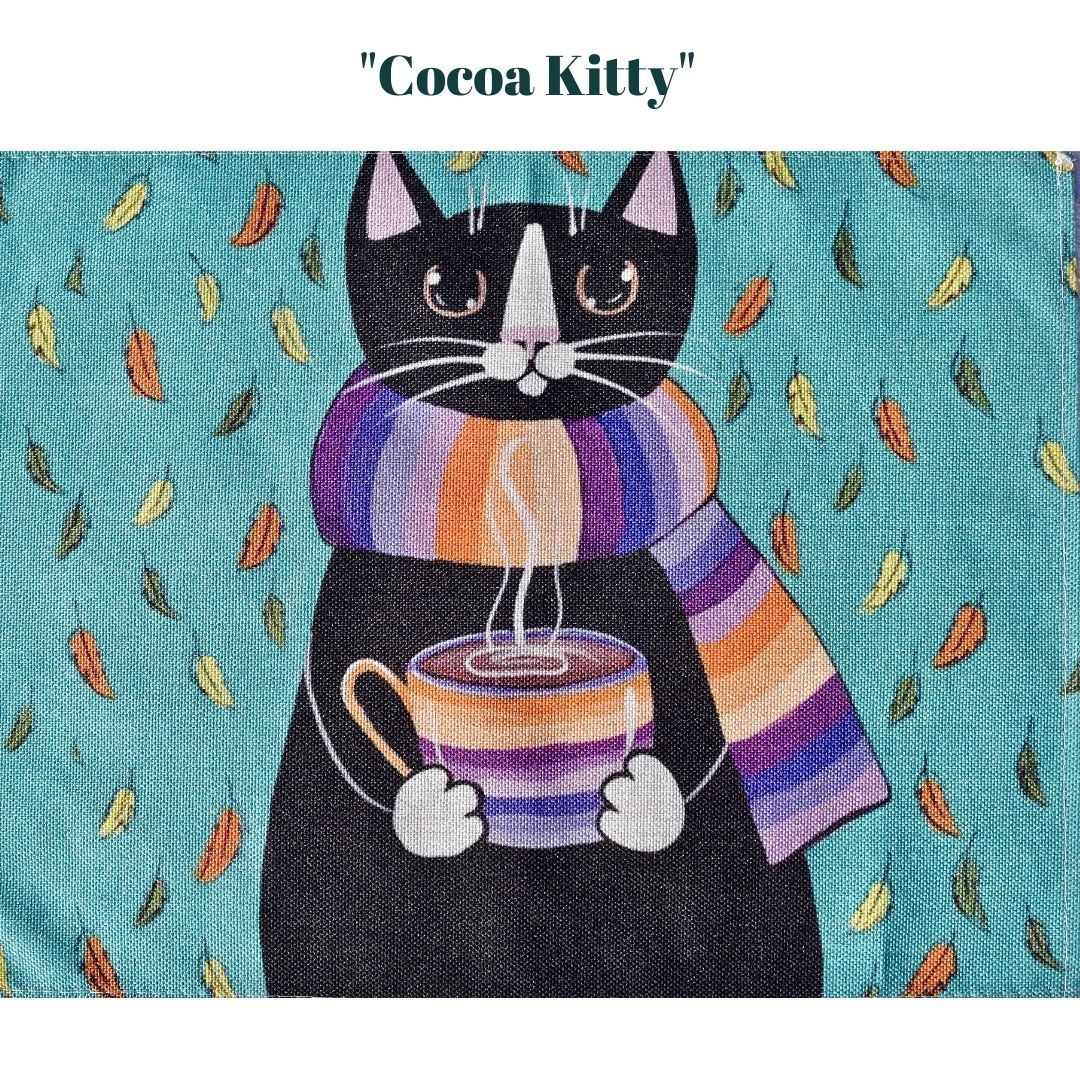 Cool Cats Linen-Cotton Place Mats