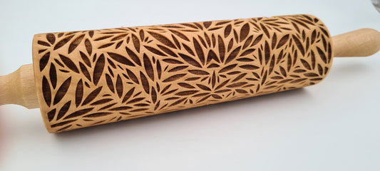 Leaf Patterned Rolling Pin