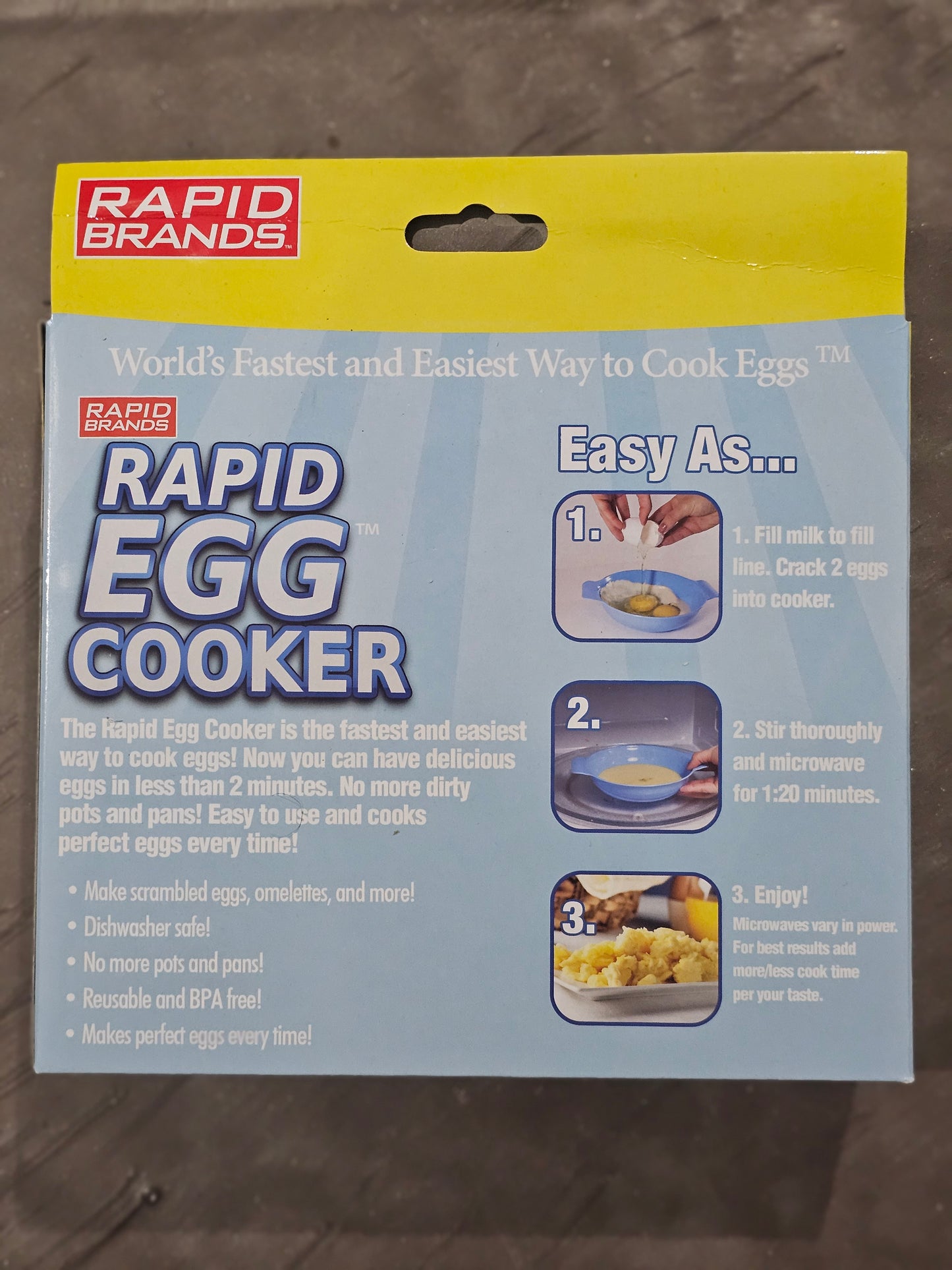 Rapid Egg Cooker Bowl