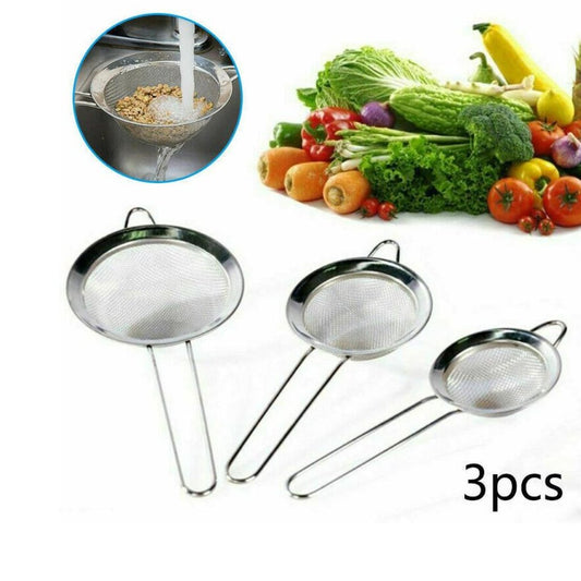 Stainless Steel 3 in 1 Sieve Set