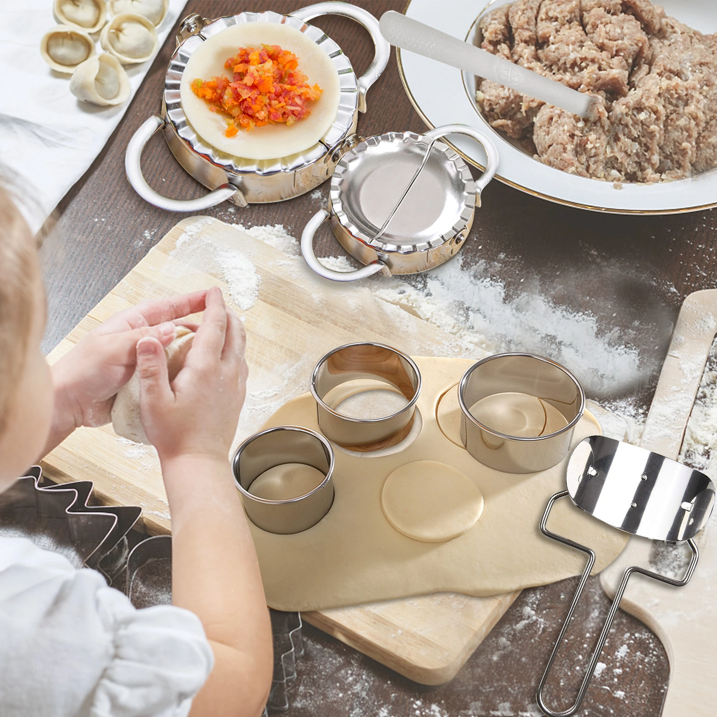 Dumpling Maker set - stainless steel