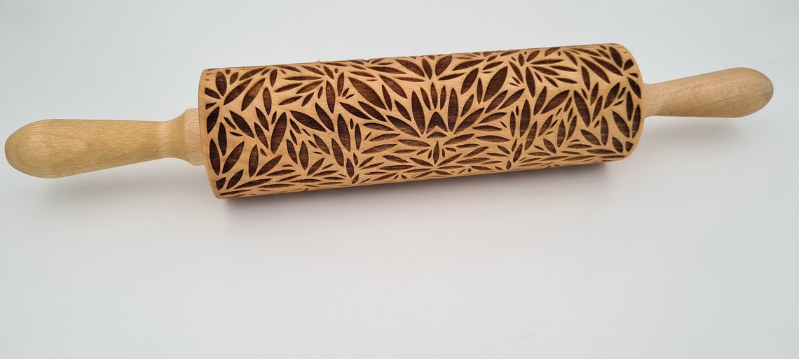 Leaf Patterned Rolling Pin