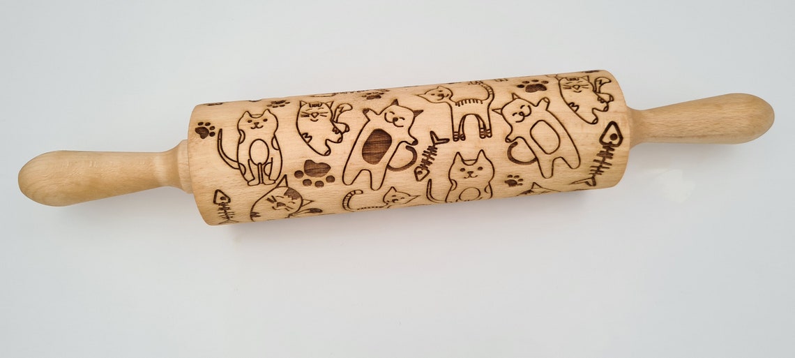 Cat Print Rolling Pin