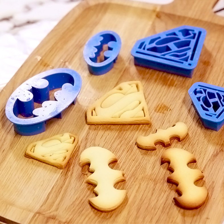 Batman & Superman Logo Cookie Cutter