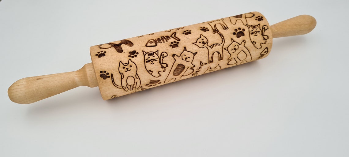 Cat Print Rolling Pin