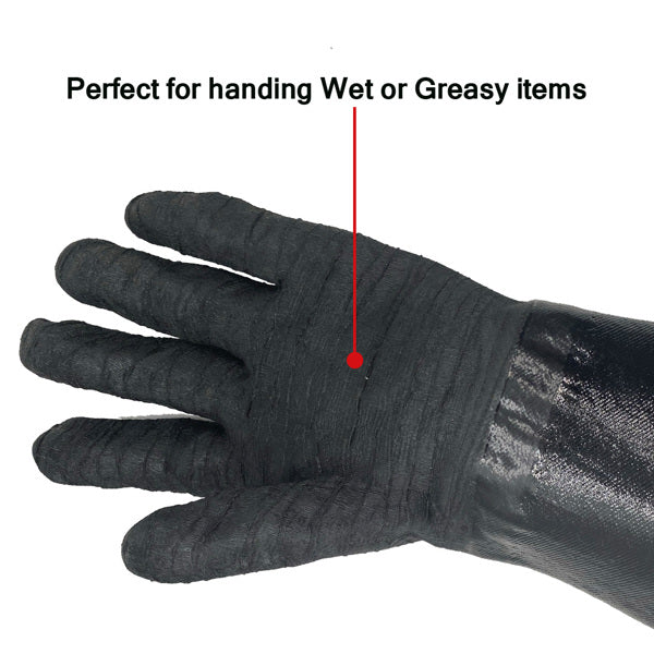 14 " Barbecue Gloves And 18" Barbecue Brush