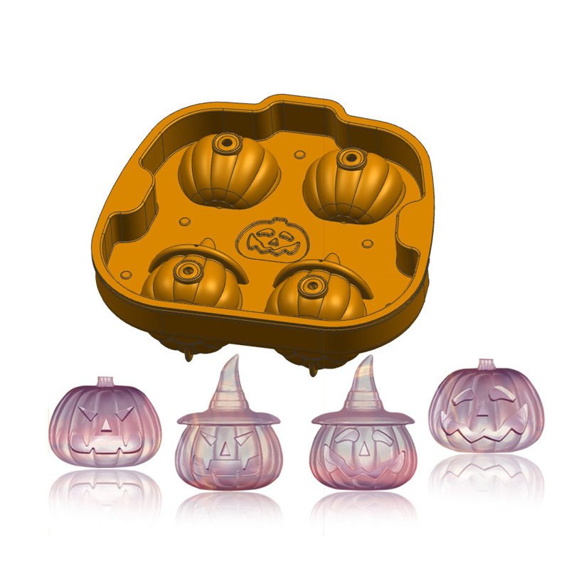 Pumpkin Lantern Ice Tray