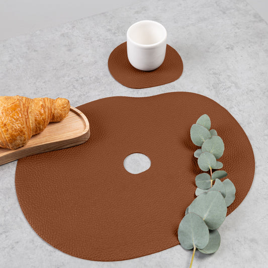 Leather Placemat and Coaster