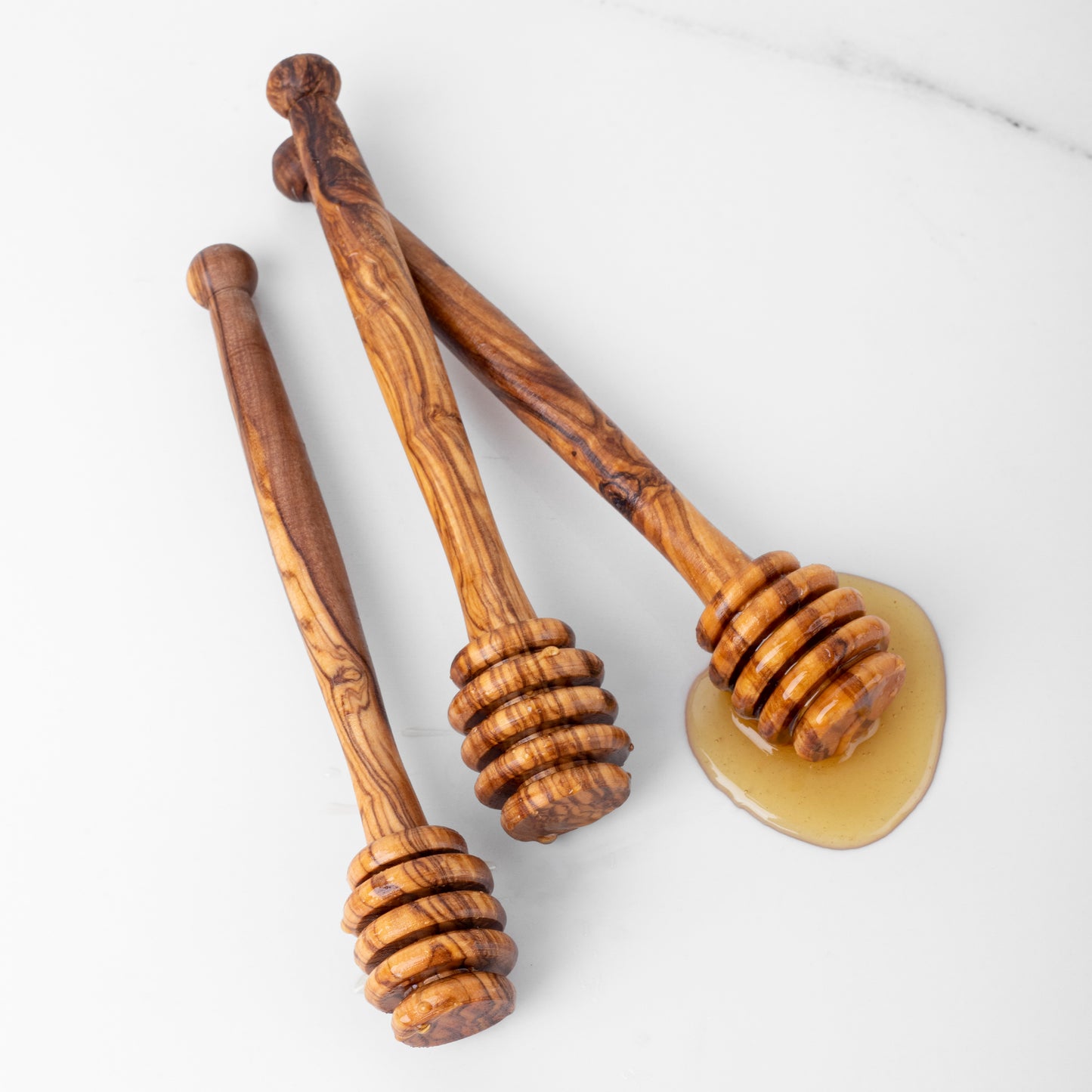 Handmade Olive Wood Honey Dipper