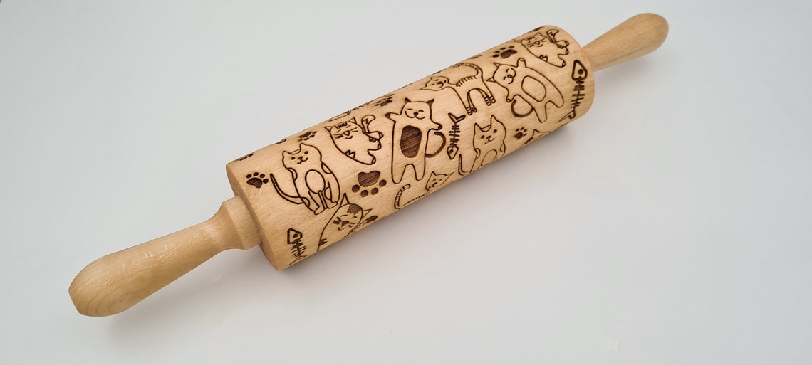 Cat Print Rolling Pin