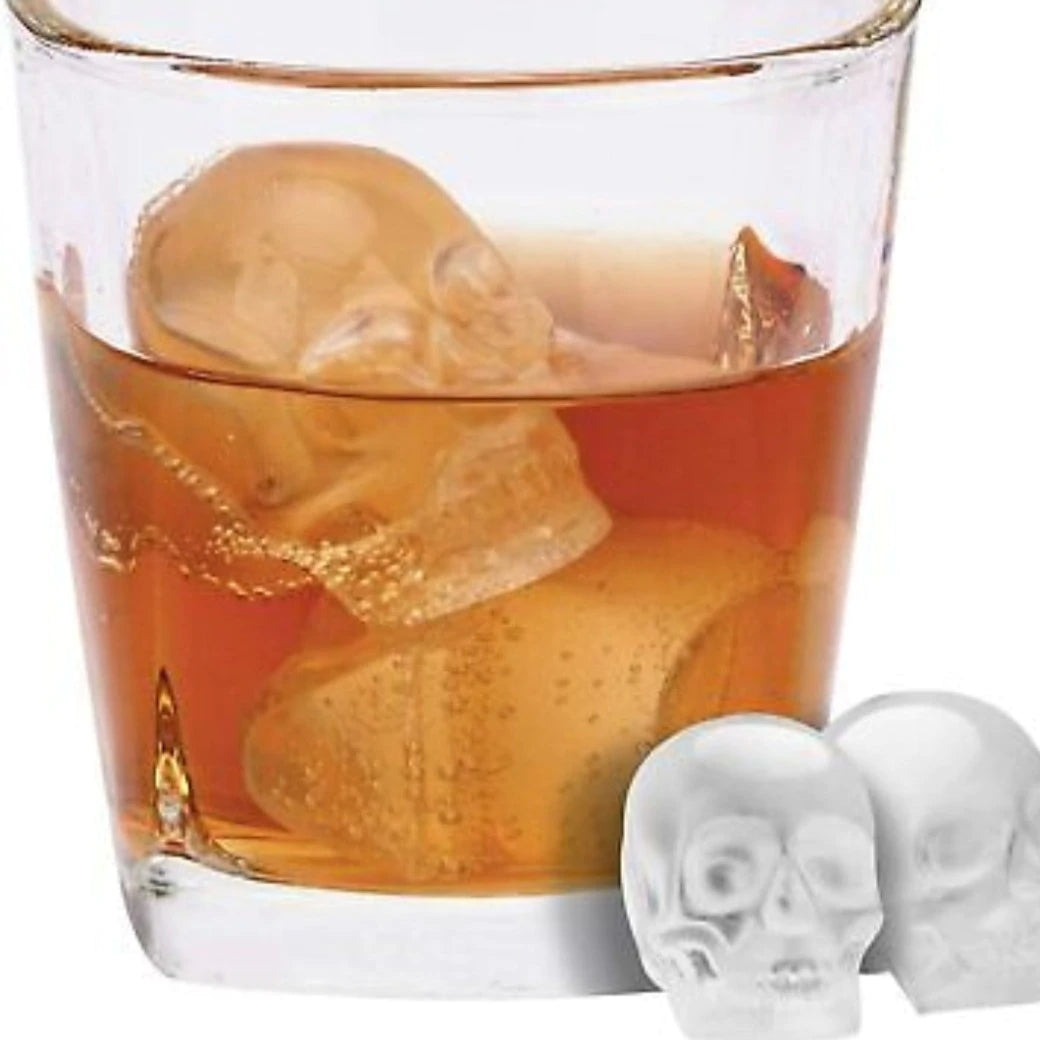 Skeleton Skull Ice Cube Mold