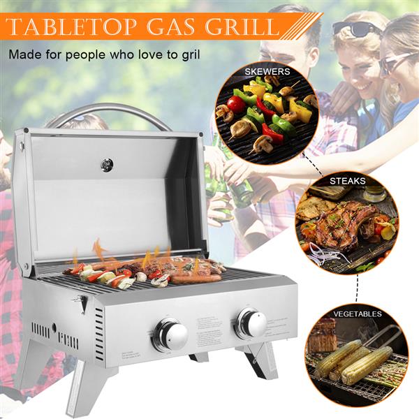 Stainless Steel Gas Grill Oven - Double Row