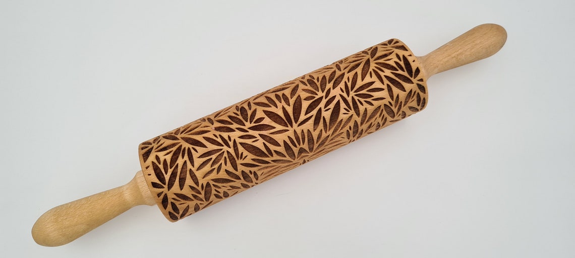 Leaf Patterned Rolling Pin