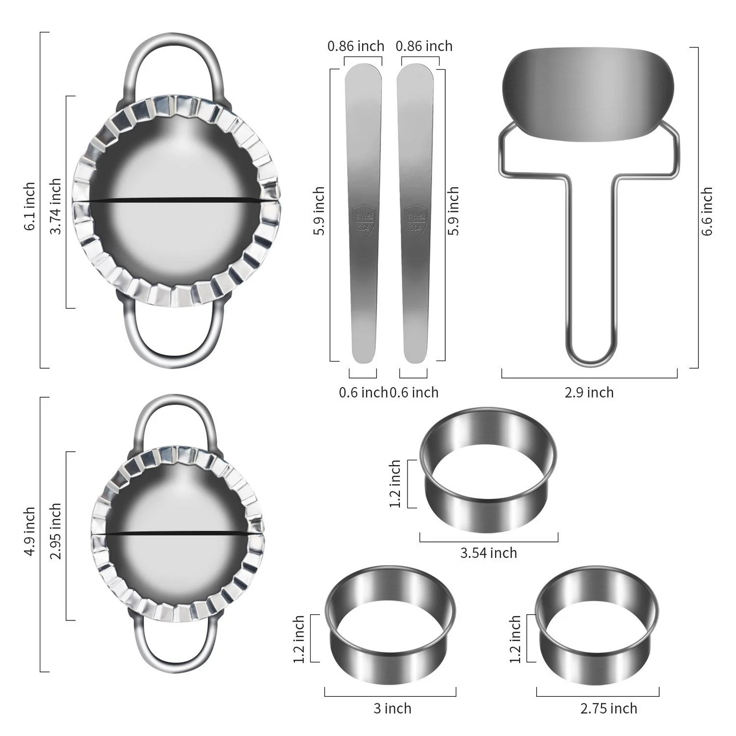 Dumpling Maker set - stainless steel