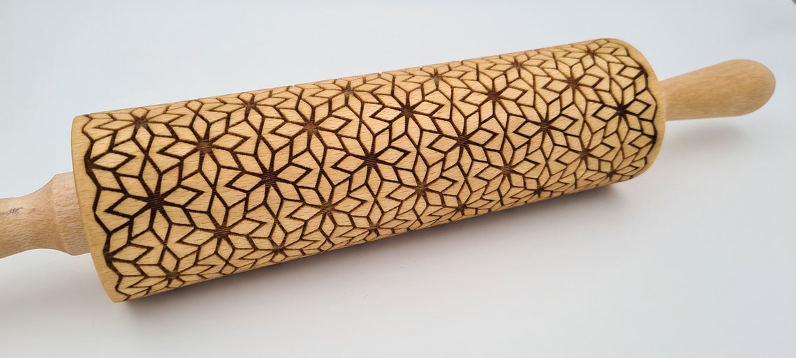 Natural Wood Folk Kitchen Rolling Pin Handmade - Demet