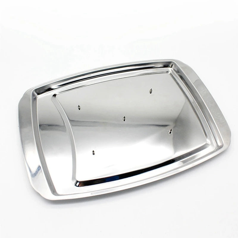 Stainless Steel Turkey Nail Basin Roast Chicken Rack Turkey Rack Roast Chicken Tray Baking Barbecue Nail Tray